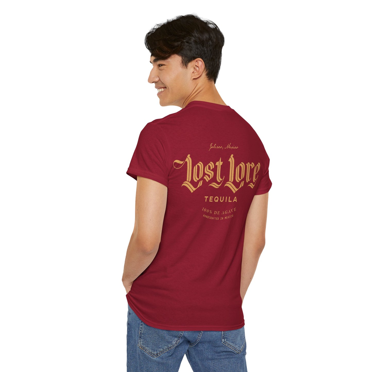 Lost Lore Tequila Short Sleeve Gildan 5000 T-Shirt with Front and Back Logo