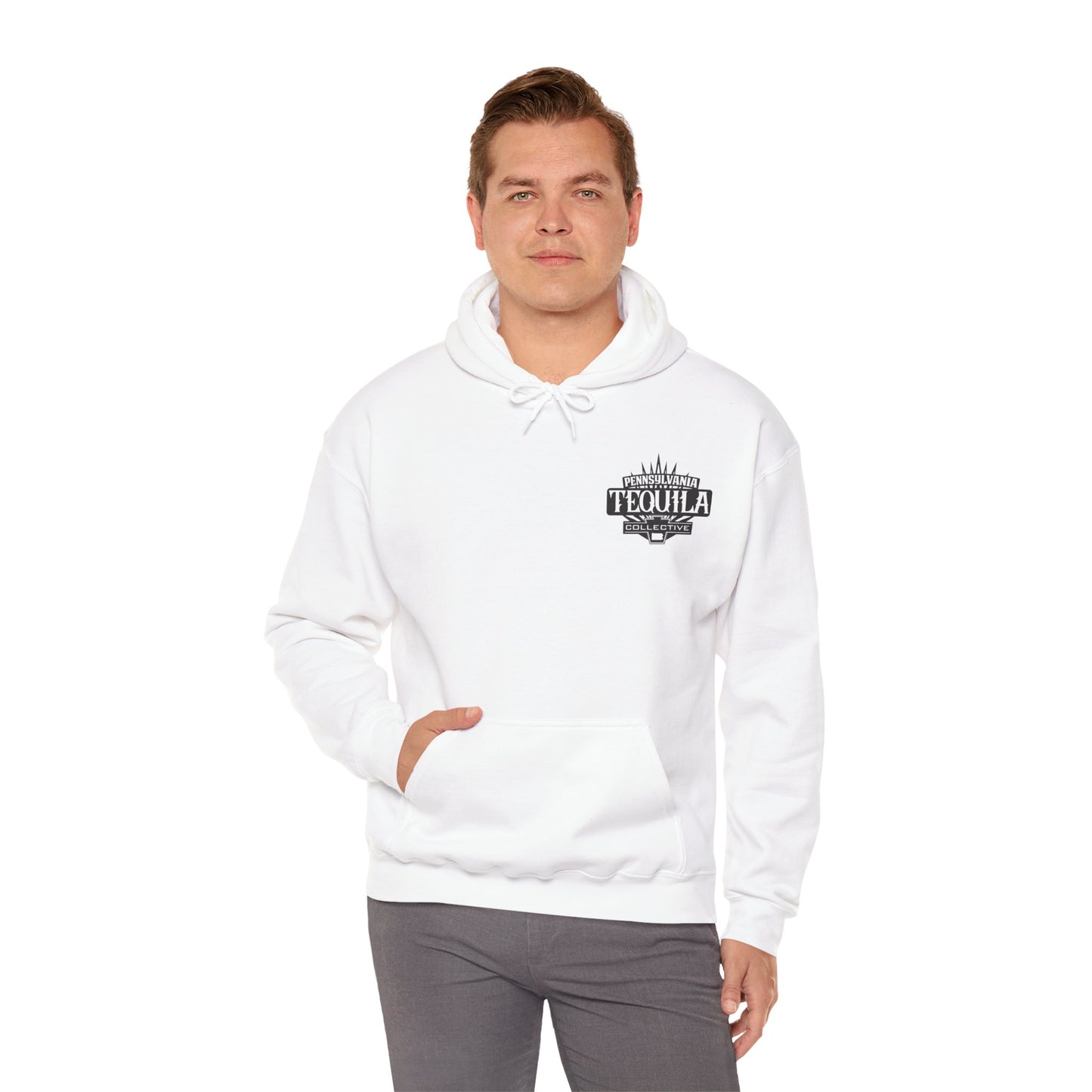 Pennsylvania Tequila Collective Gilden 18500 Hoodie with Front and Back Logo