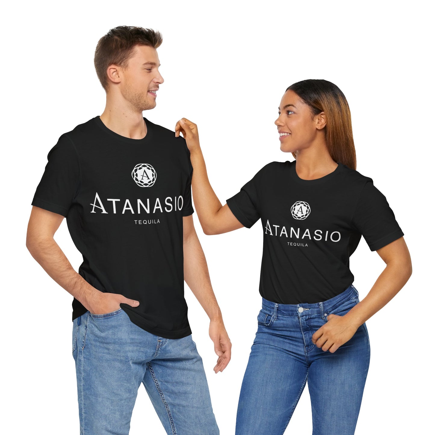 Atanisio Tequila Short Sleeve Bella+Canvas 3001 T-Shirt with Front Logo