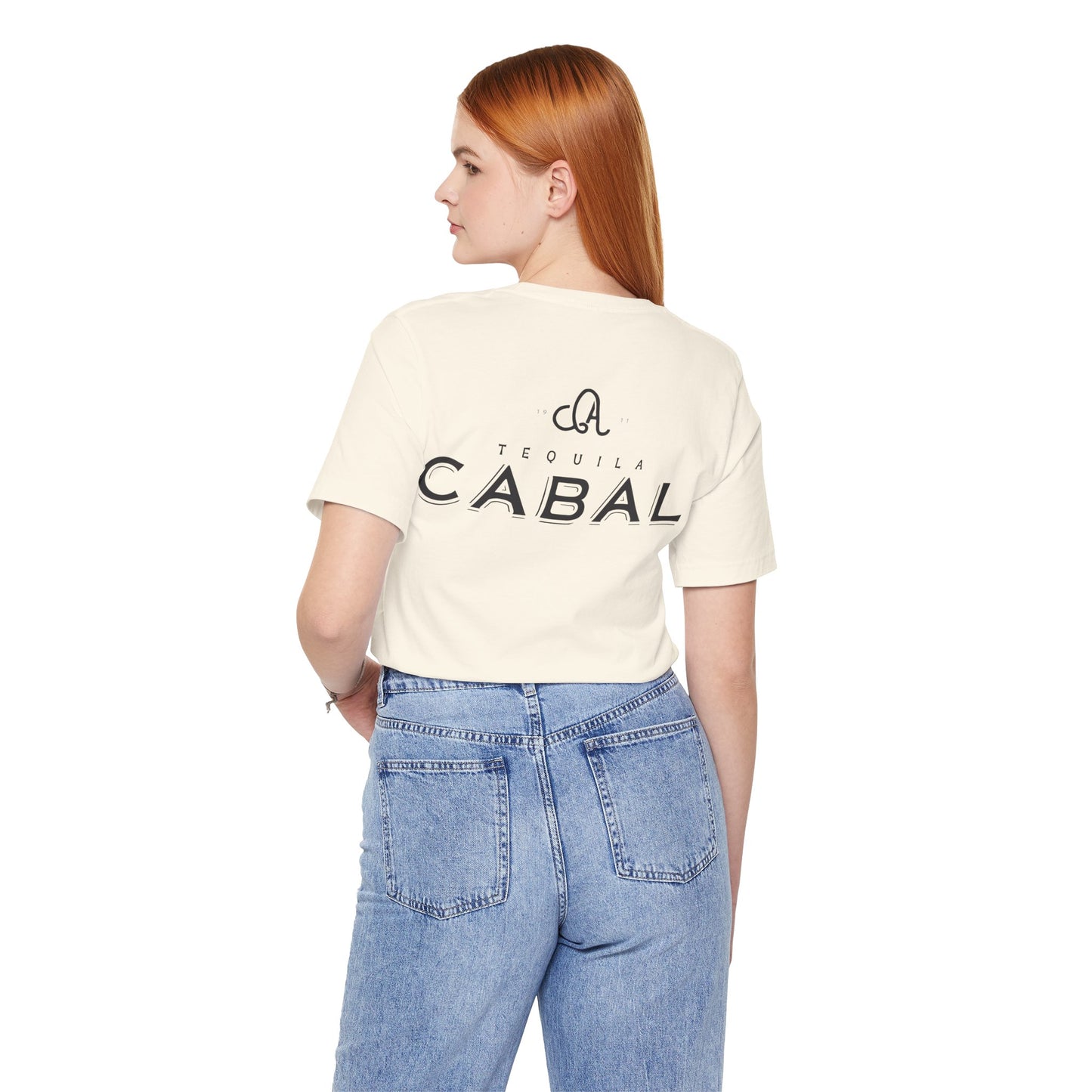 Cabal Tequila Short Sleeve Bella+Canvas 3001 T-Shirt with Front and Back Logo