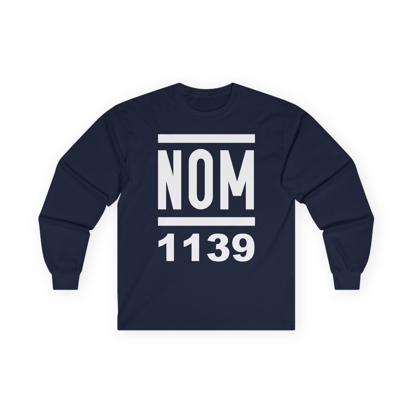 NOM 1139 Long Sleeve Gildan 2400 T-Shirt with Front Logo