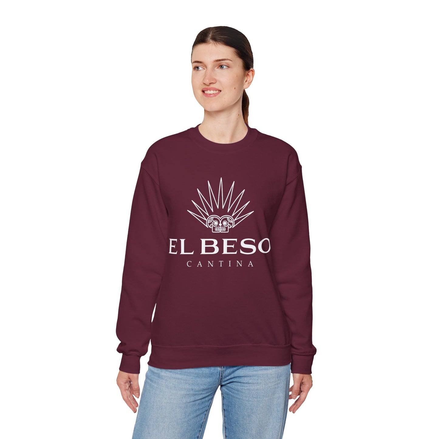 El Beso Cantina Gilden 18000 Crewneck Sweatshirt with Front Logo