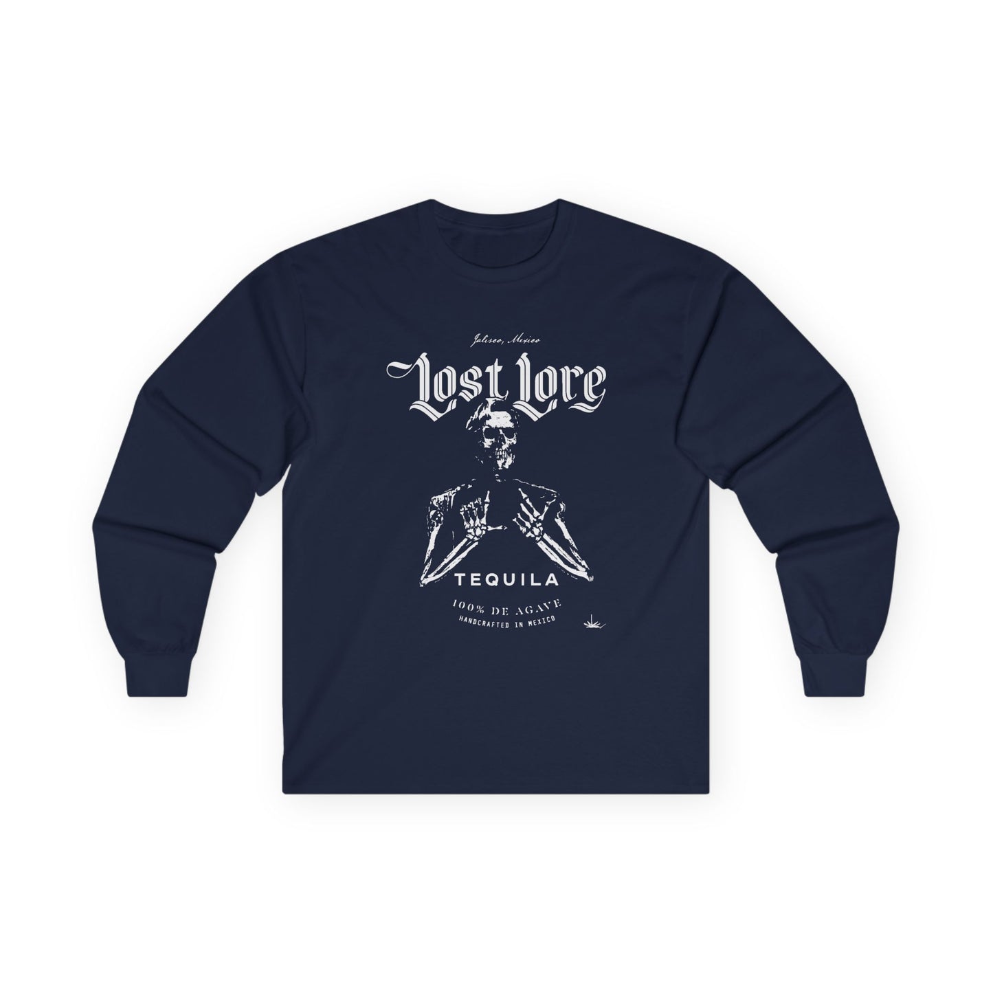 Lost Lore Tequila Miklo Agave Long Sleeve Gildan 2400 T-Shirt with Front Logo