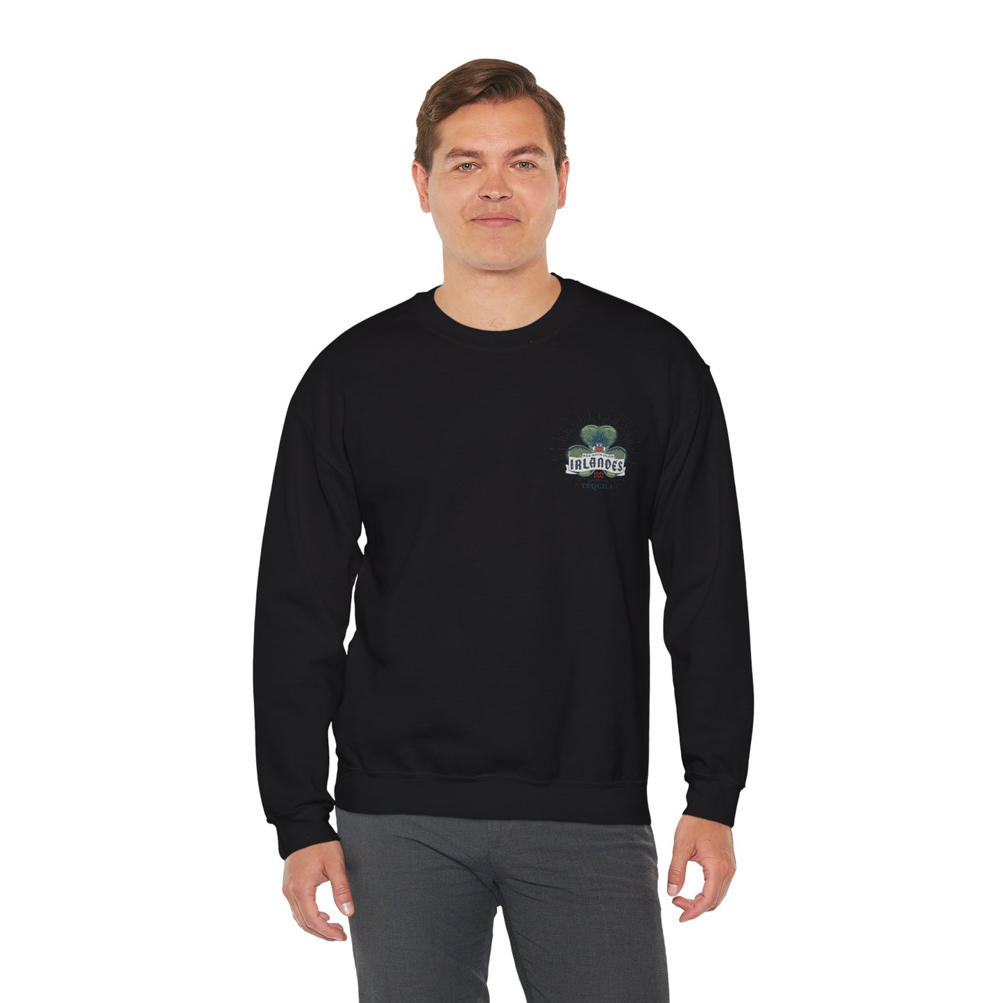 Irlande's Tequila Gilden 18000 Crewneck Sweatshirt with Front and Back Logo