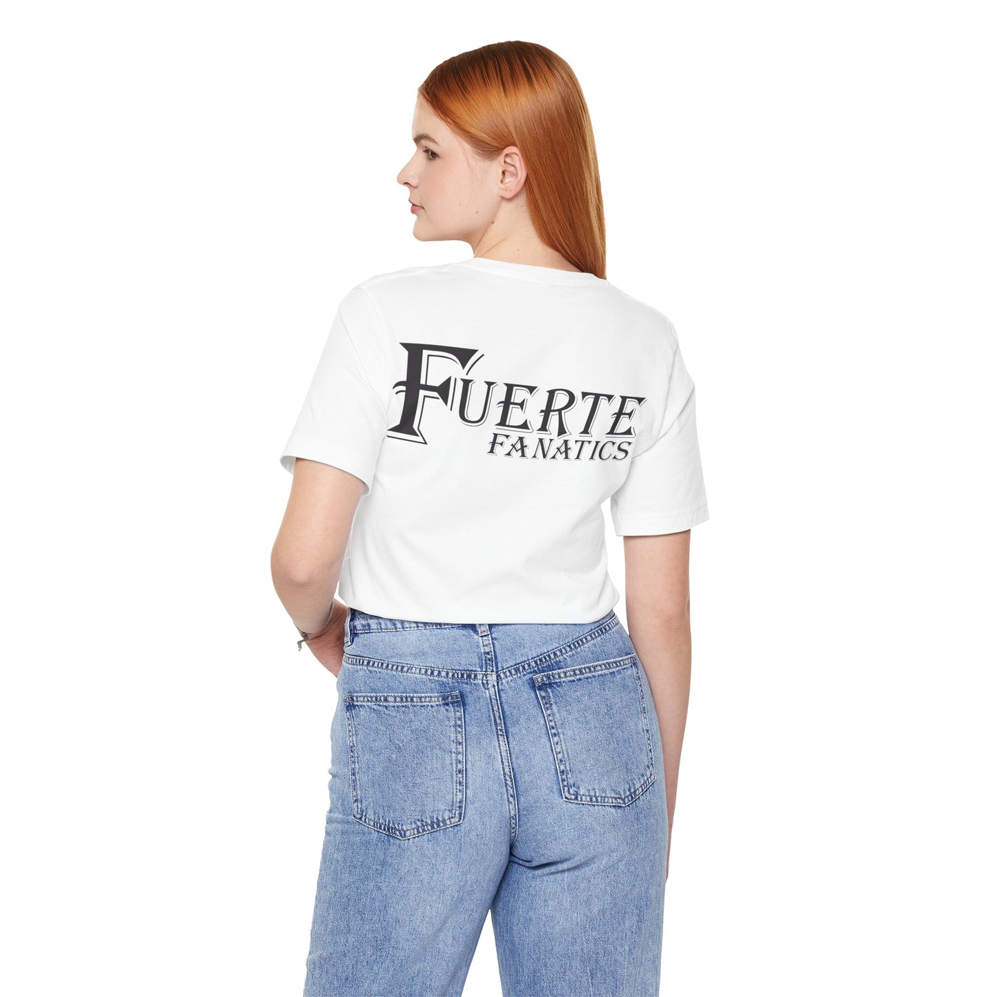 Fuerte Fanatics Short Sleeve Bella+Canvas 3001 T-Shirt with Front and Back Logo