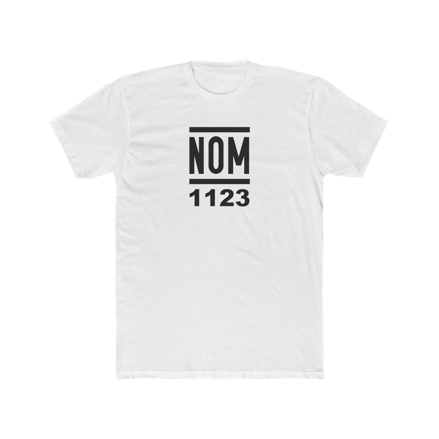 NOM 1123 Short Sleeve Next Level 3600 T-Shirt with Front Centered Logo