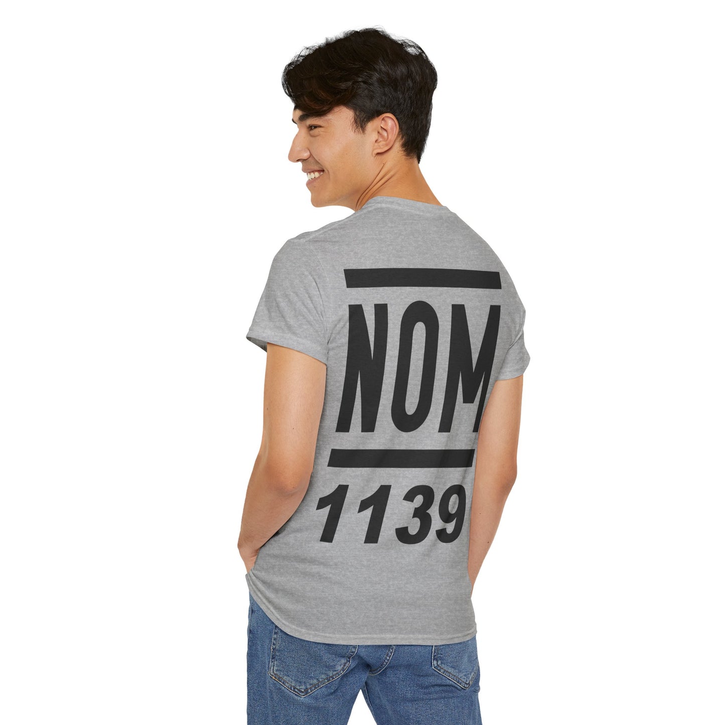 NOM 1139 Short Sleeve Gildan 5000 T-Shirt with Front and Back Logo