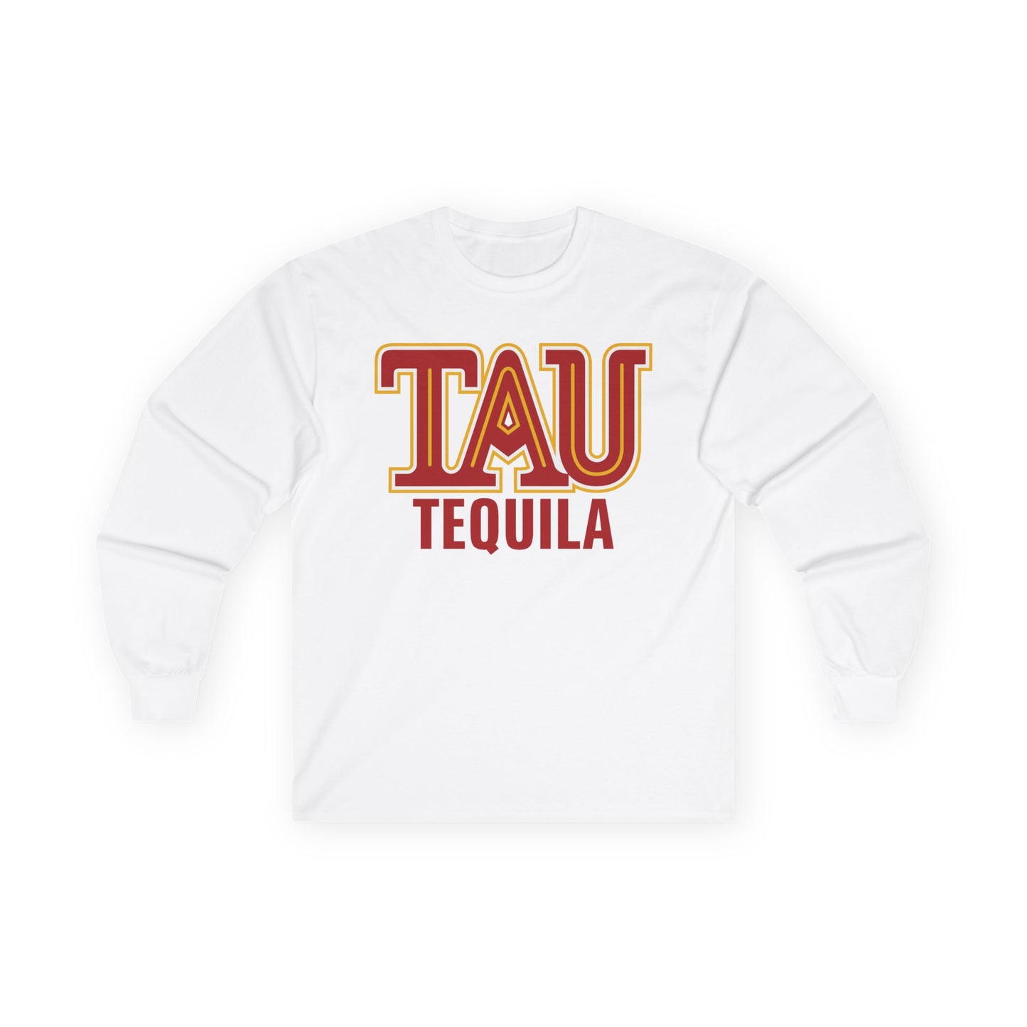 Tau Tequila Long Sleeve Gildan 2400 T-Shirt with Front Logo