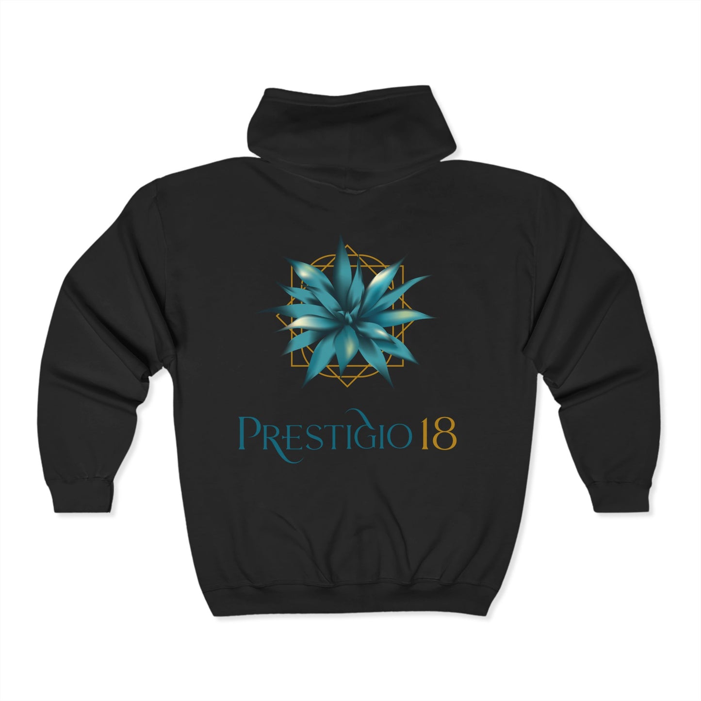 Prestigio 18 Tequila Gildan 18600 Zip-Up Hooded Sweatshirt