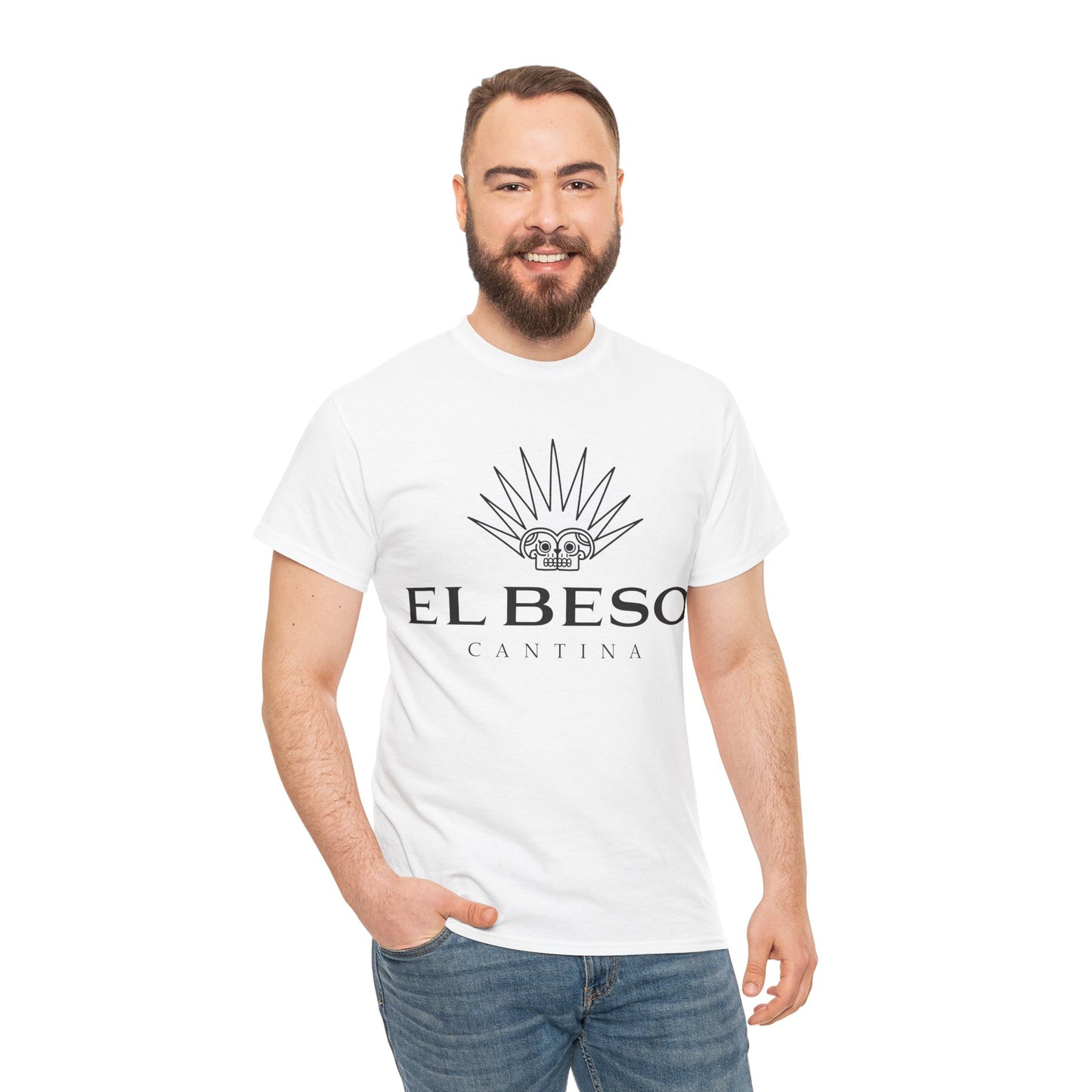 El Beso Cantina Short Sleeve Gildan 5000 T-Shirt with Front Logo