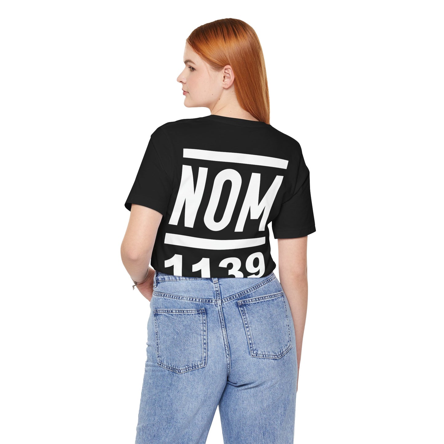 NOM 1139 Short Sleeve Bella+Canvas 3001 T-Shirt with Front and Back Logo