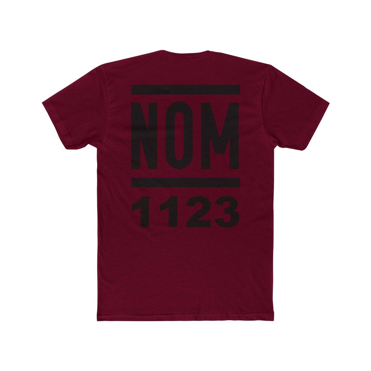 NOM 1123 Short Sleeve Next Level 3600 T-Shirt with Front and Back Logo