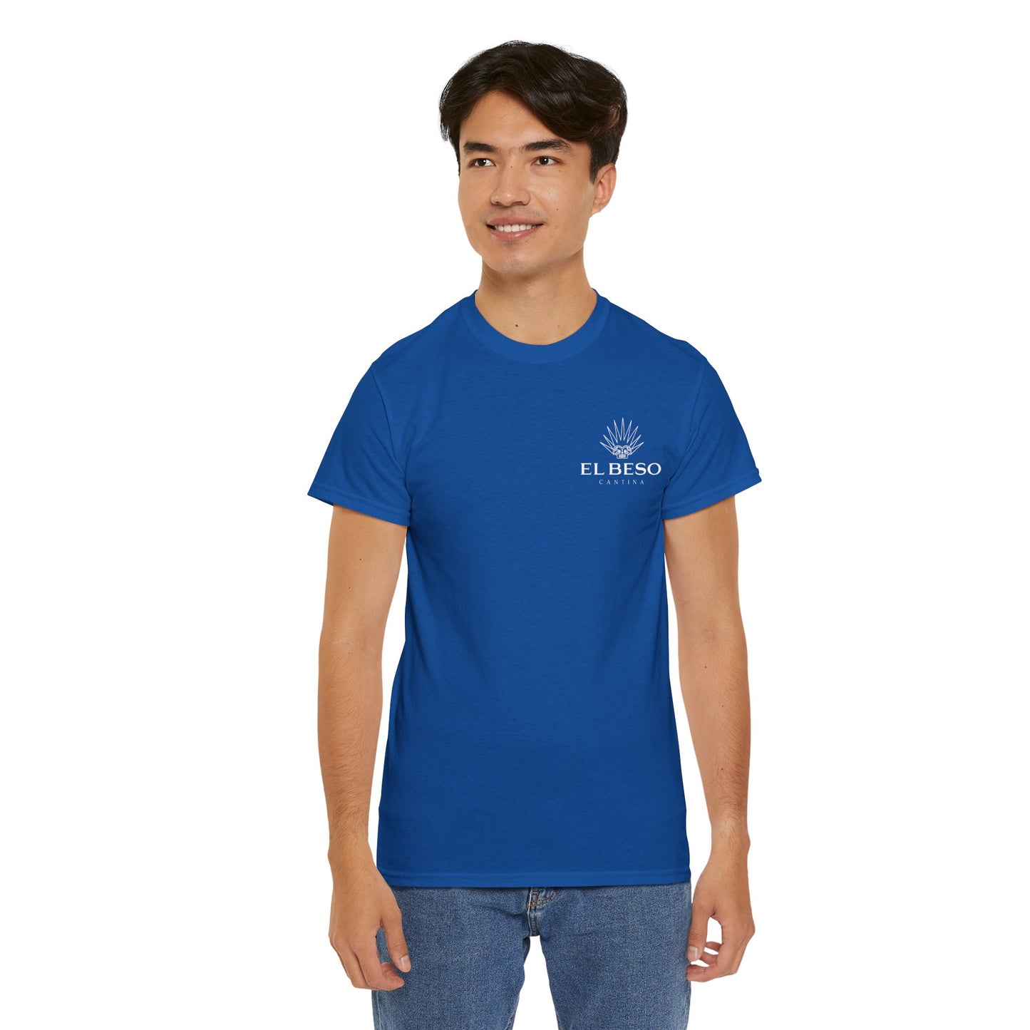 El Beso Cantina Short Sleeve Gildan 5000 T-Shirt with Front and Back Logo