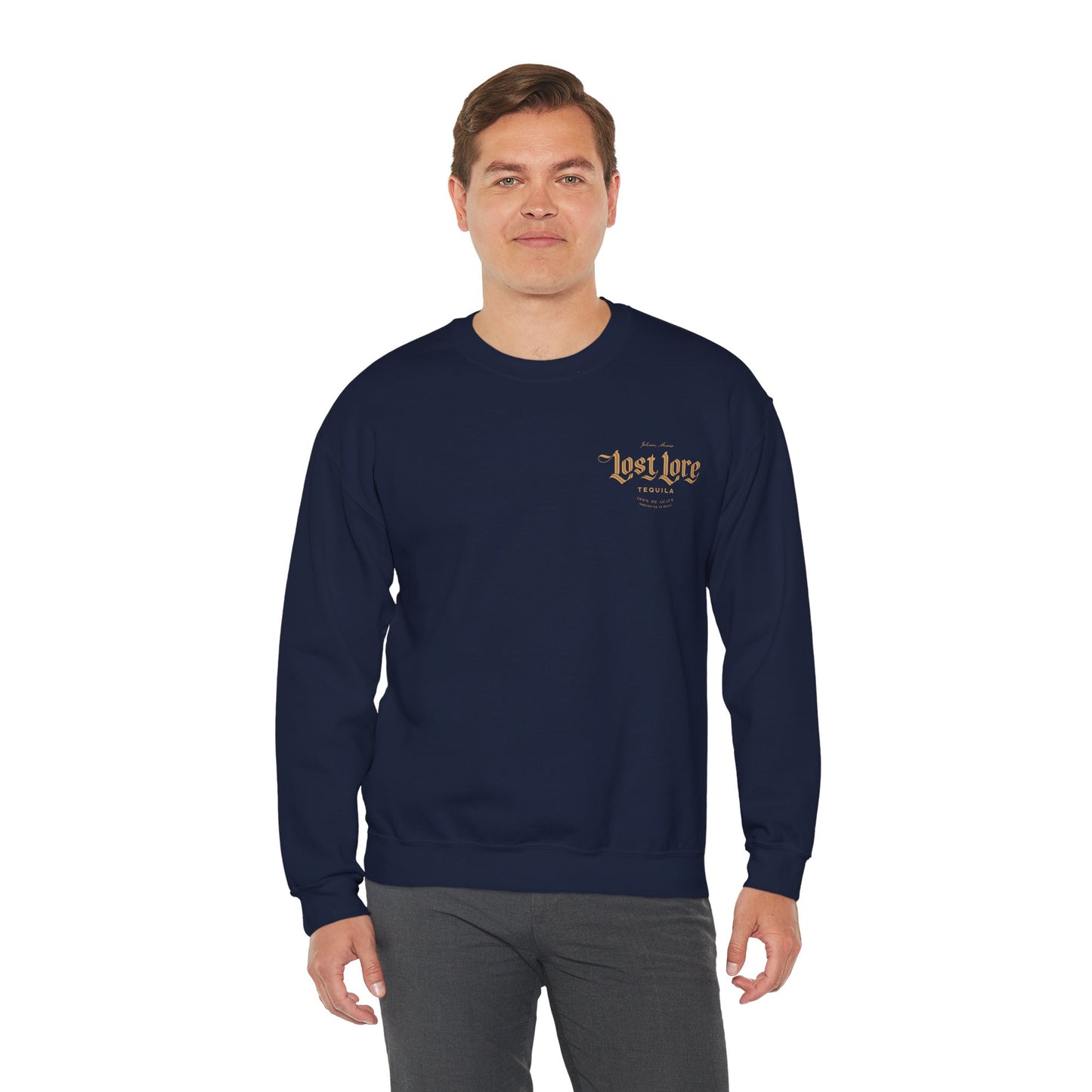 Lost Lore Tequila Miklo Agave Gilden 18000 Crewneck Sweatshirt with Front and Back Logo