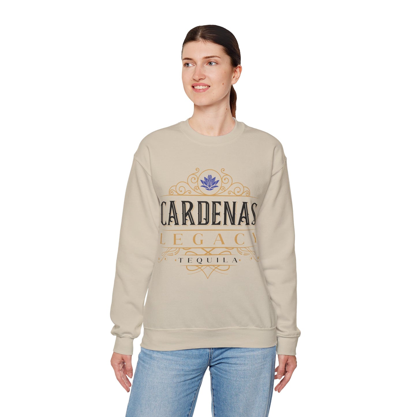 Cardenas Legacy Tequila Gilden 18000 Crewneck Sweatshirt with Front Logo