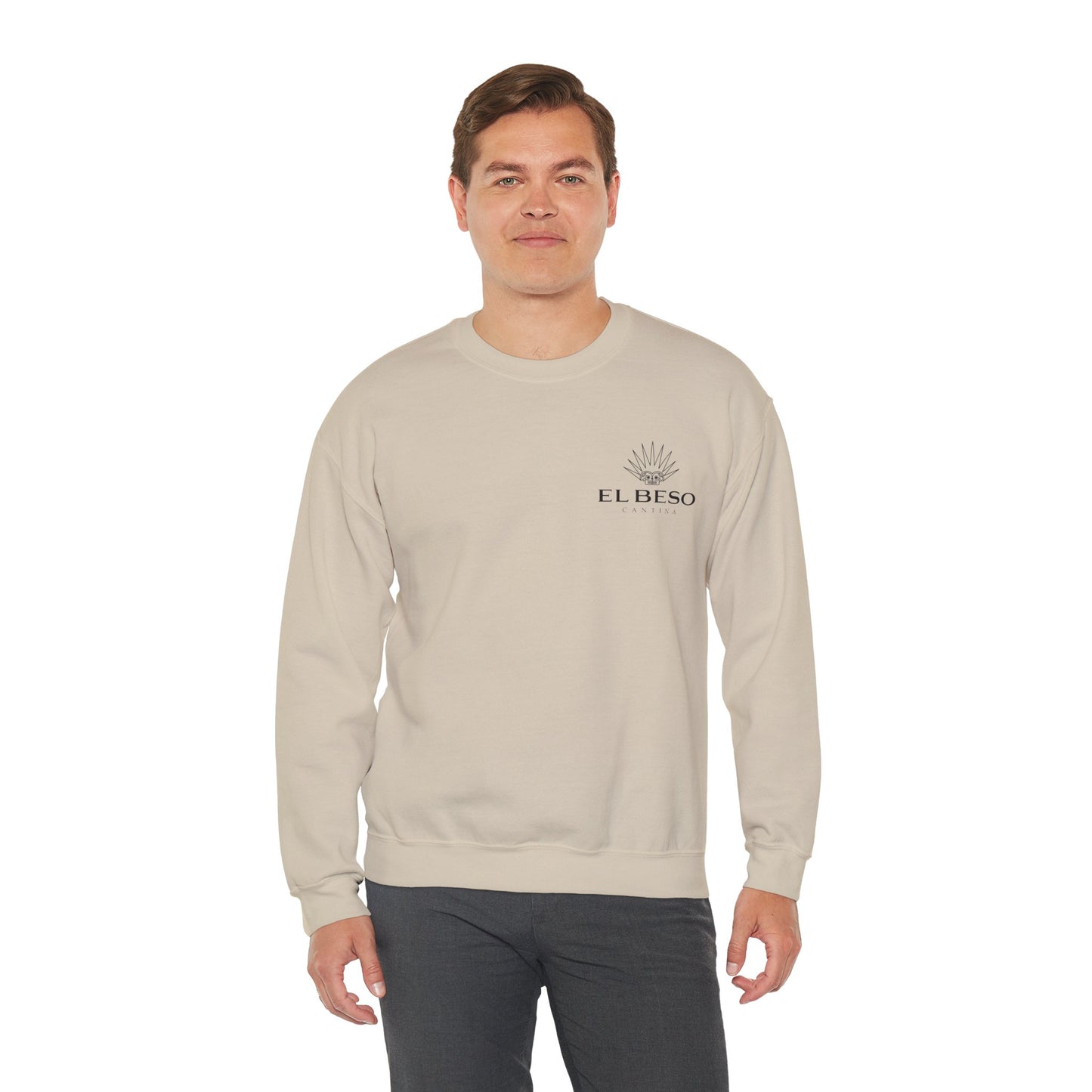 El Beso Cantina Gilden 18000 Crewneck Sweatshirt with Front and Back Logo