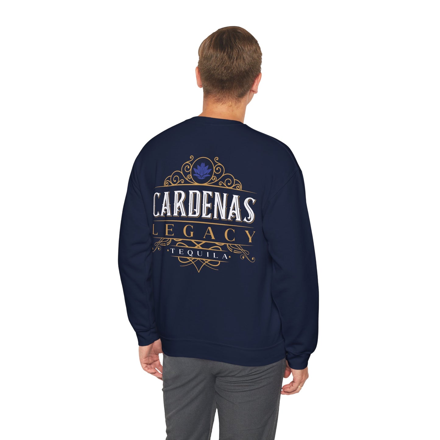 Cardenas Legacy Tequila Gilden 18000 Crewneck Sweatshirt with Front and Back Logo