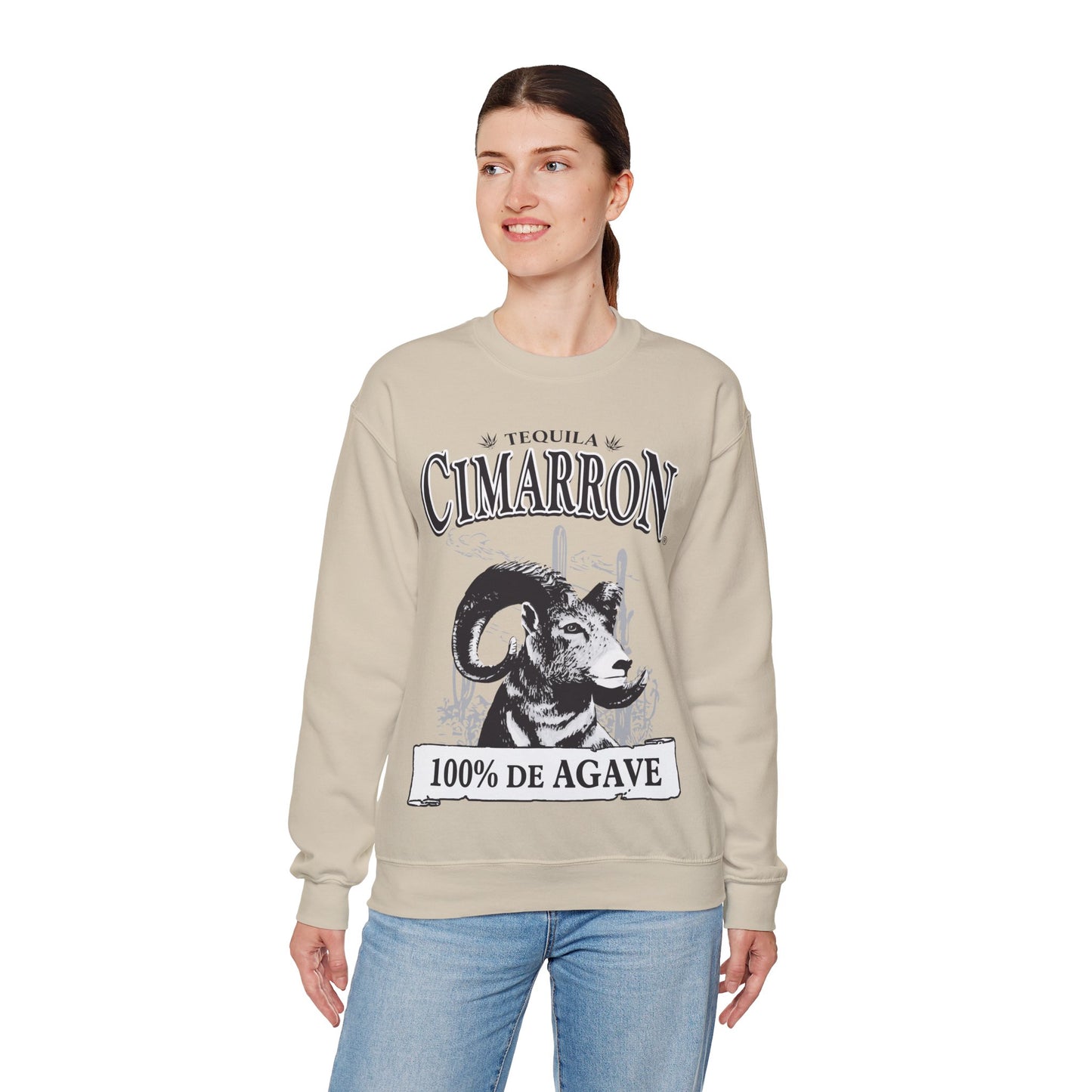 Cimarron Tequila Gilden 18000 Crewneck Sweatshirt with Front Logo