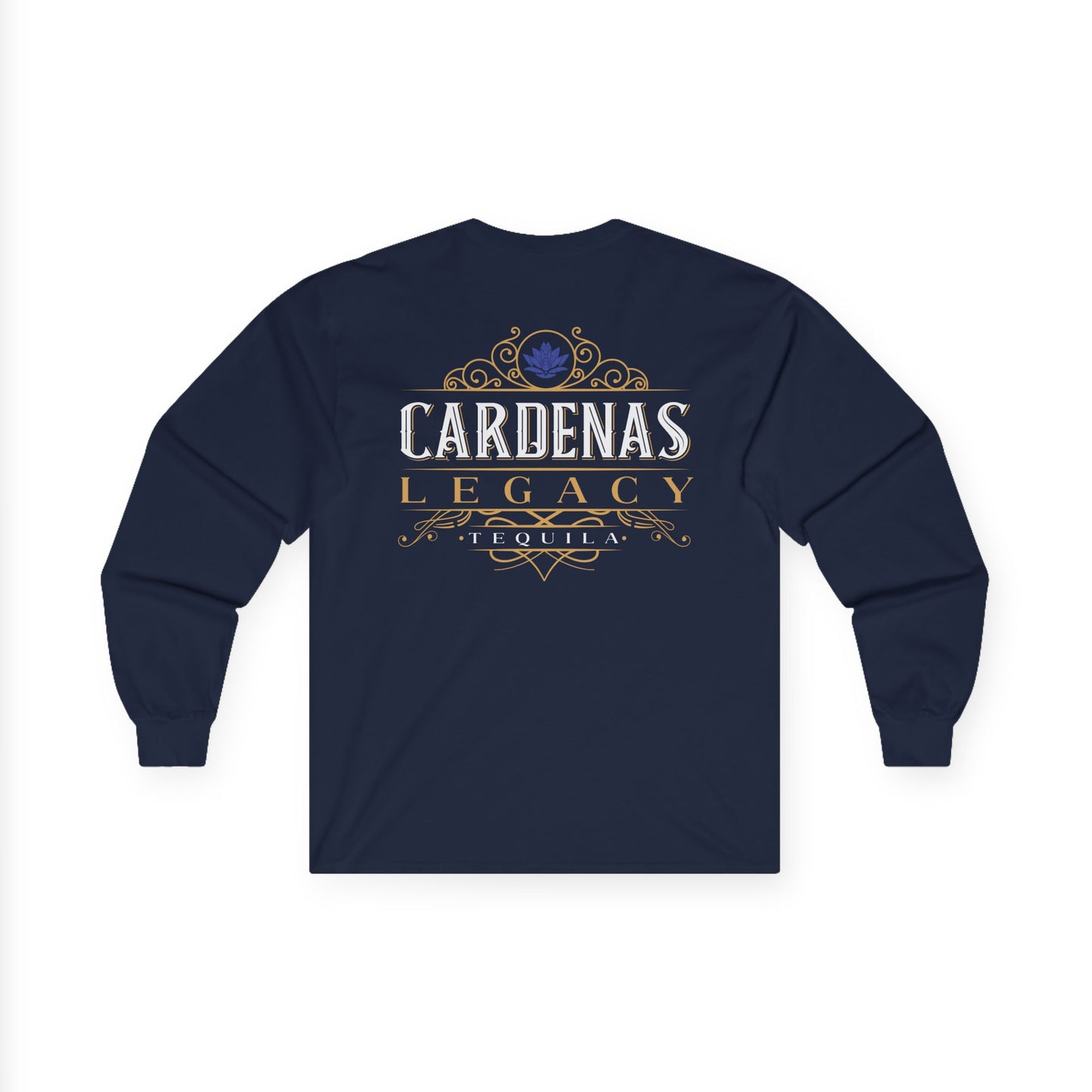 Cardenas Legacy Tequila Long Sleeve Gildan 2400 T-Shirt with Front and Back Logo