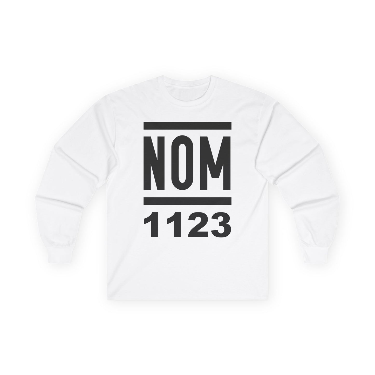 NOM 1123 Long Sleeve Gildan 2400 T-Shirt with Front Logo