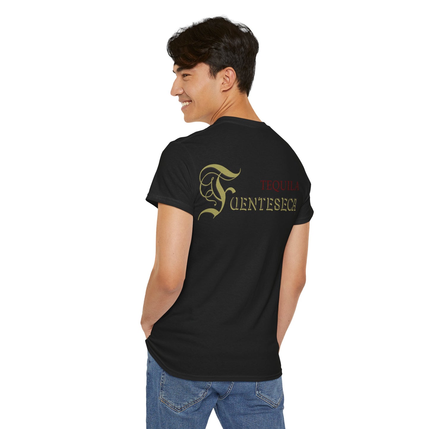 Fuenteseca Tequila Short Sleeve Gildan 5000 T-Shirt with Front and Back Logo