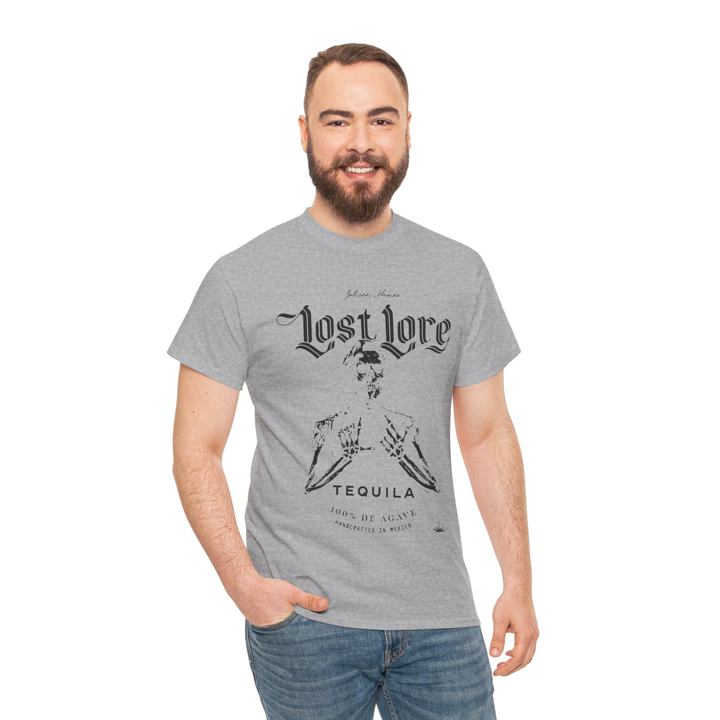 Lost Lore Tequila Miklo Agave Short Sleeve Gildan 5000 T-Shirt with Front Logo