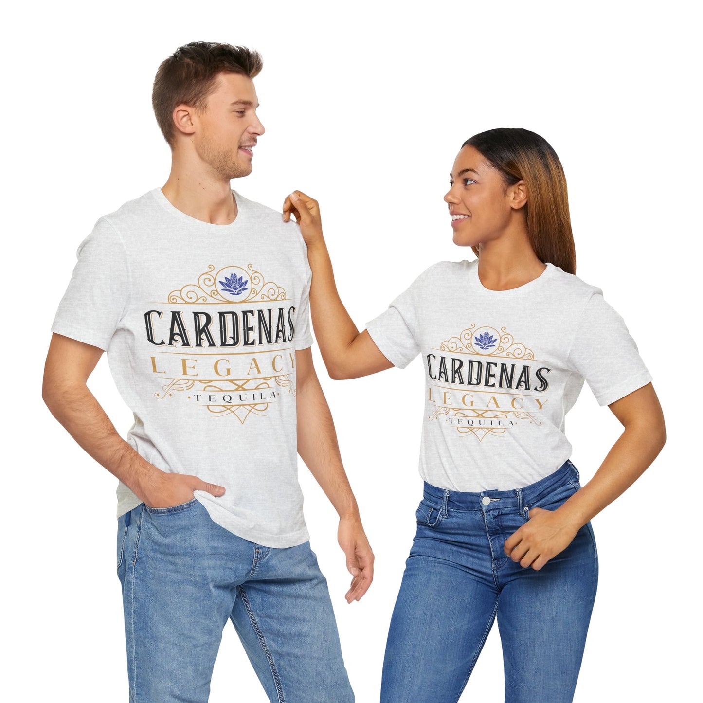 Cardenas Legacy Tequila Short Sleeve Bella+Canvas 3001 T-Shirt with Front Logo