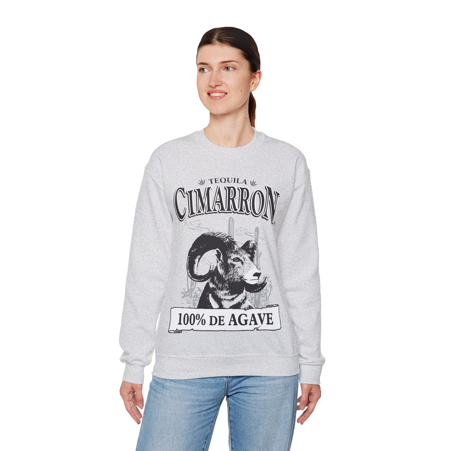 Cimarron Tequila Gilden 18000 Crewneck Sweatshirt with Front Logo