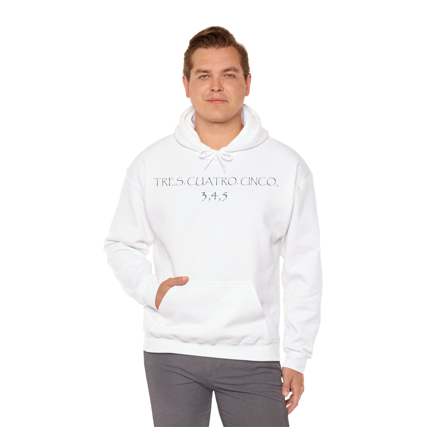 Tres, Cuatro, Cinco Tequila Gilden 18500 Hoodie with Front Logo