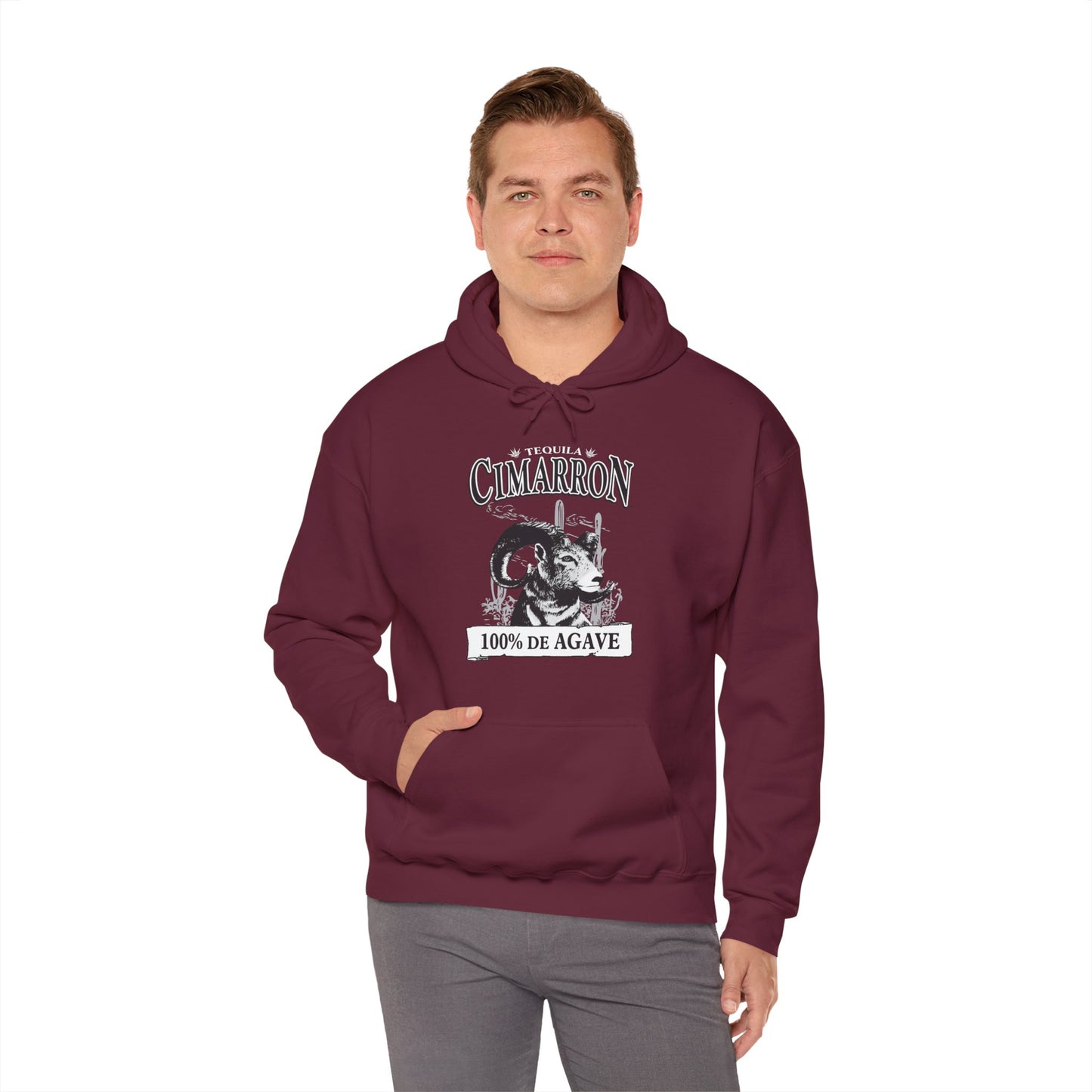 Cimarron Tequila Gilden 18500 Hoodie with Front Logo