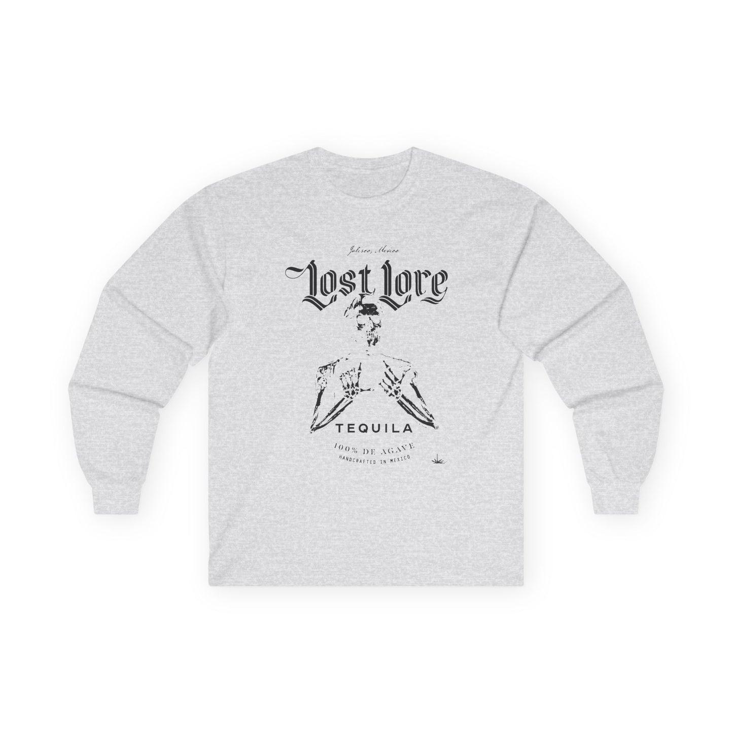 Lost Lore Tequila Miklo Agave Long Sleeve Gildan 2400 T-Shirt with Front Logo