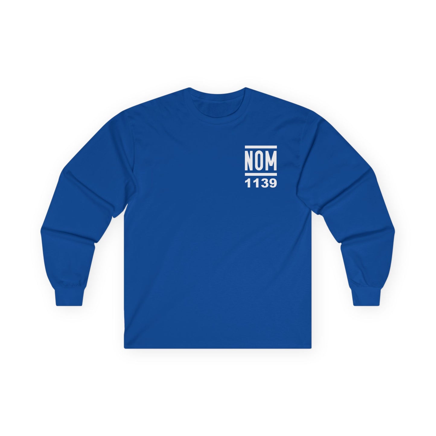 NOM 1139 Long Sleeve Gildan 2400 T-Shirt with Front and Back Logo