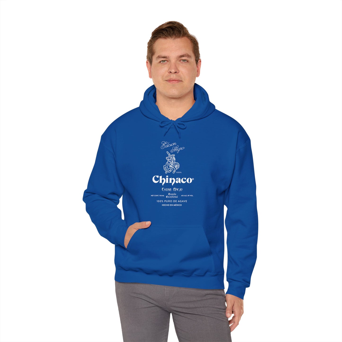 Chinaco Tequila Retro Gilden 18500 Hoodie with Front and Back Logo