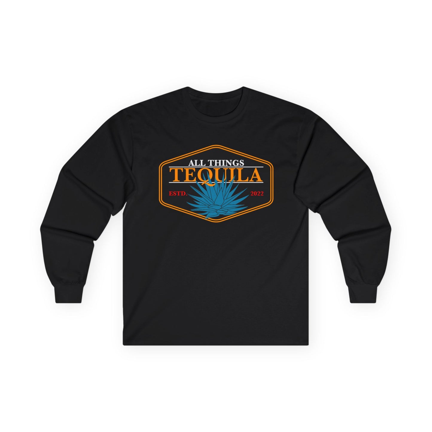 All Things Tequila Long Sleeve Gildan 2400 T-Shirt with Front Logo