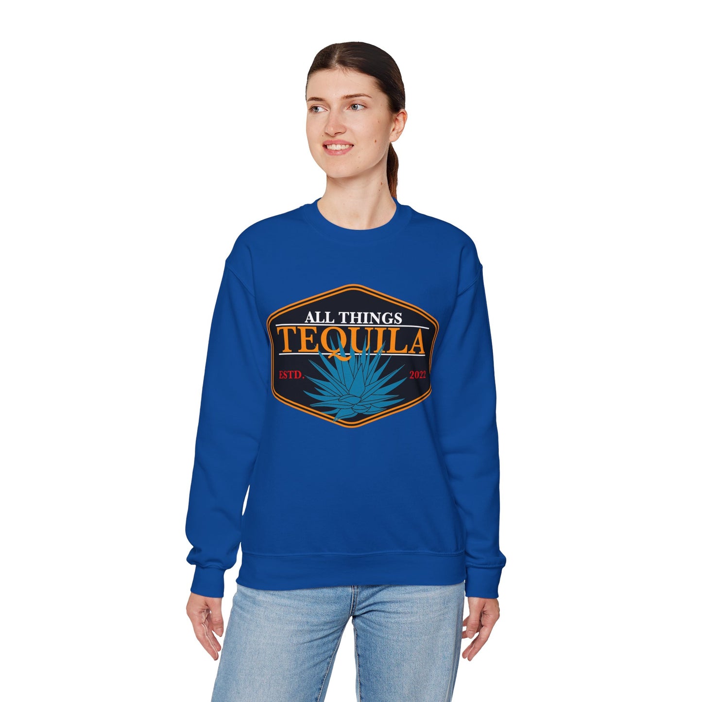 All Things Tequila Gilden 18000 Crewneck Sweatshirt with Front Logo