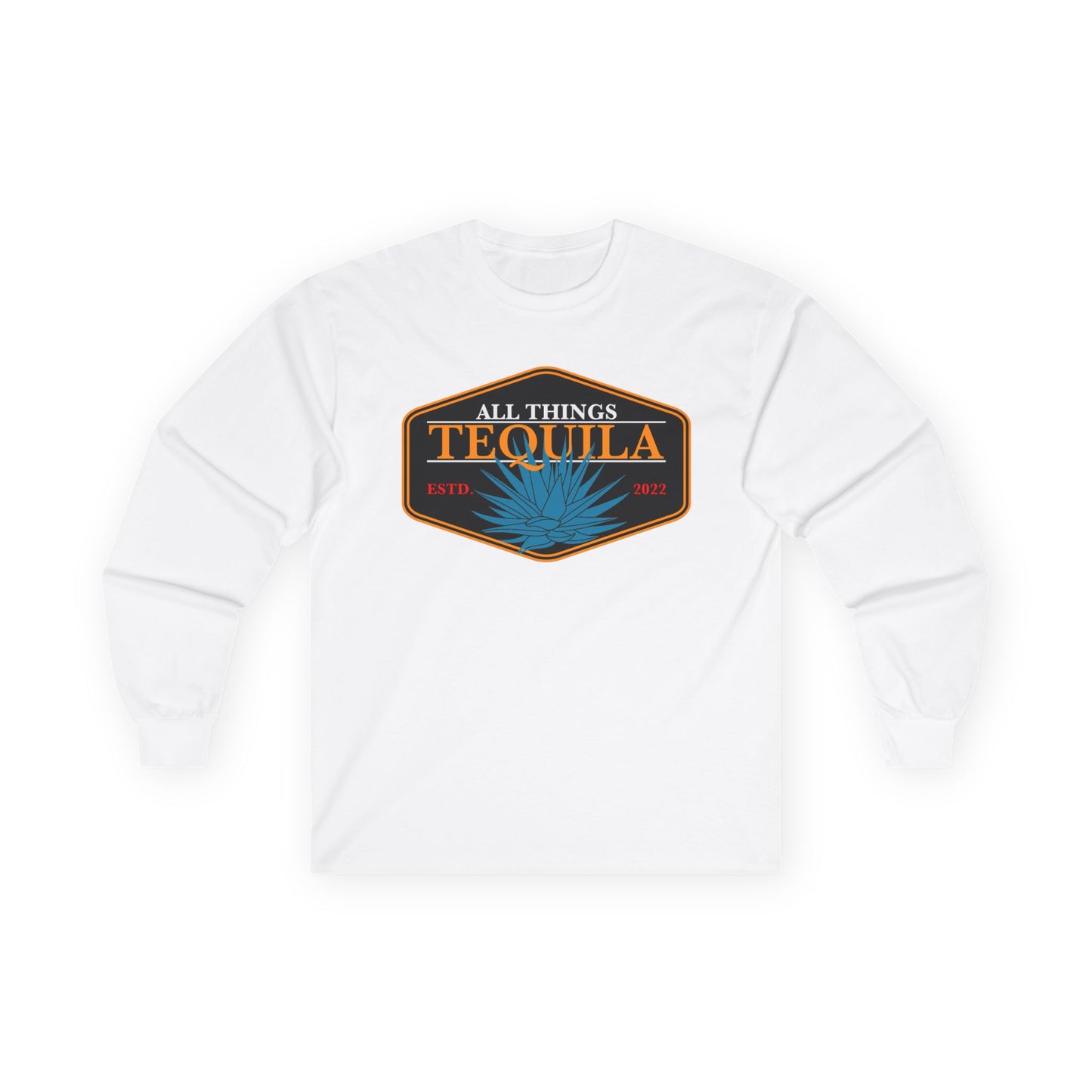 All Things Tequila Long Sleeve Gildan 2400 T-Shirt with Front Logo