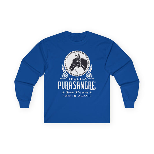 Purasangre Tequila Long Sleeve Gildan 2400 T-Shirt with Front Logo