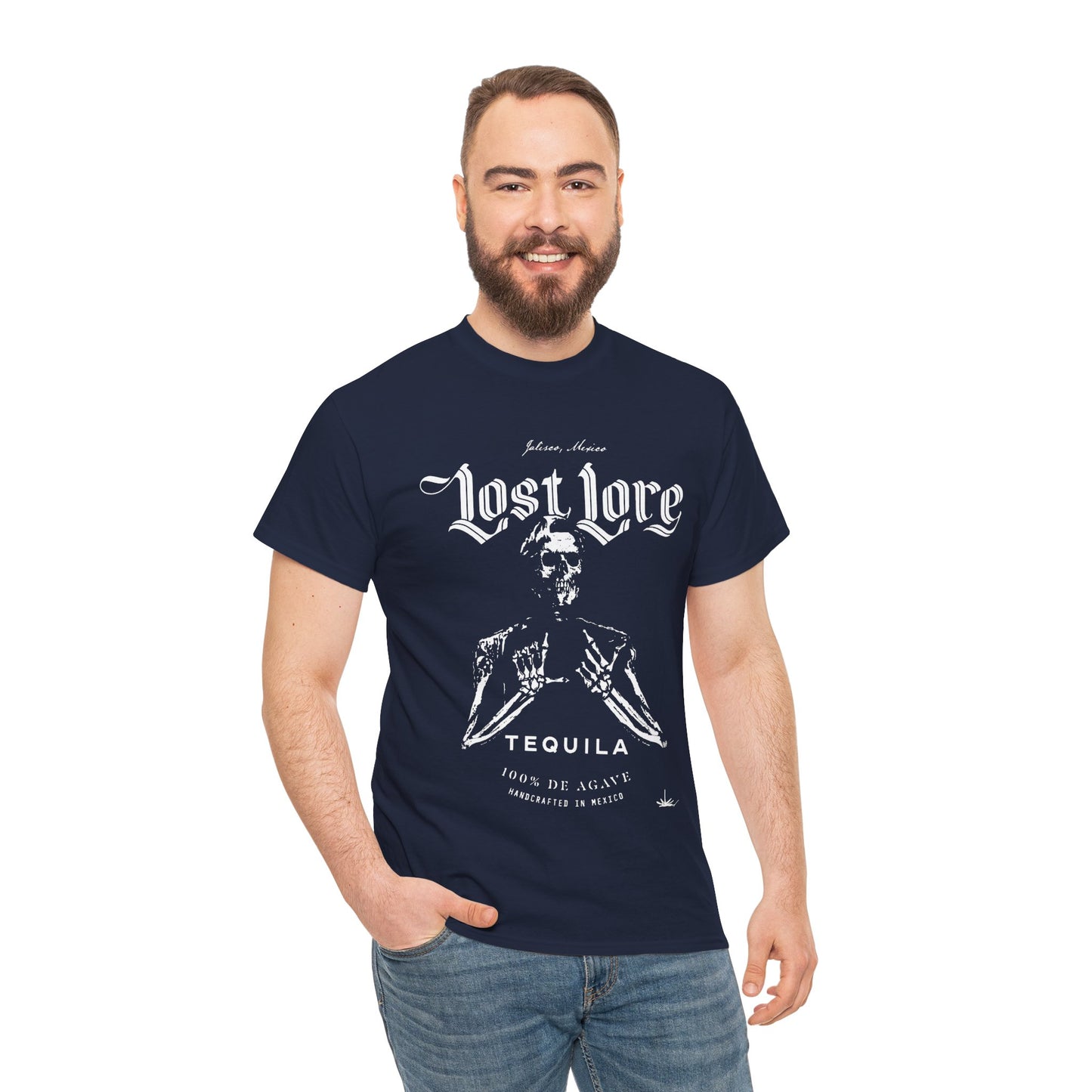 Lost Lore Tequila Miklo Agave Short Sleeve Gildan 5000 T-Shirt with Front Logo