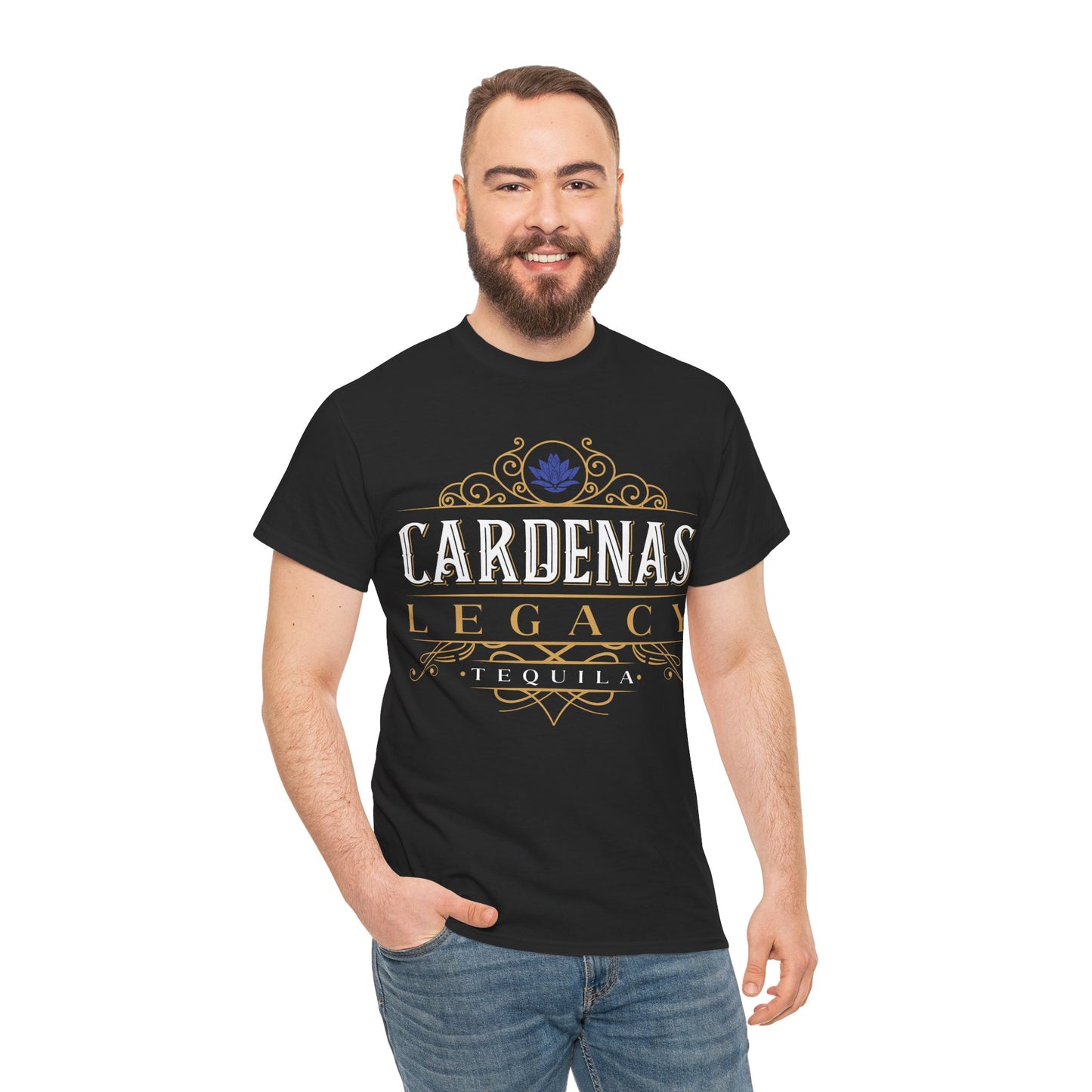 Cardenas Legacy Tequila Short Sleeve Gildan 5000 T-Shirt with Front Logo