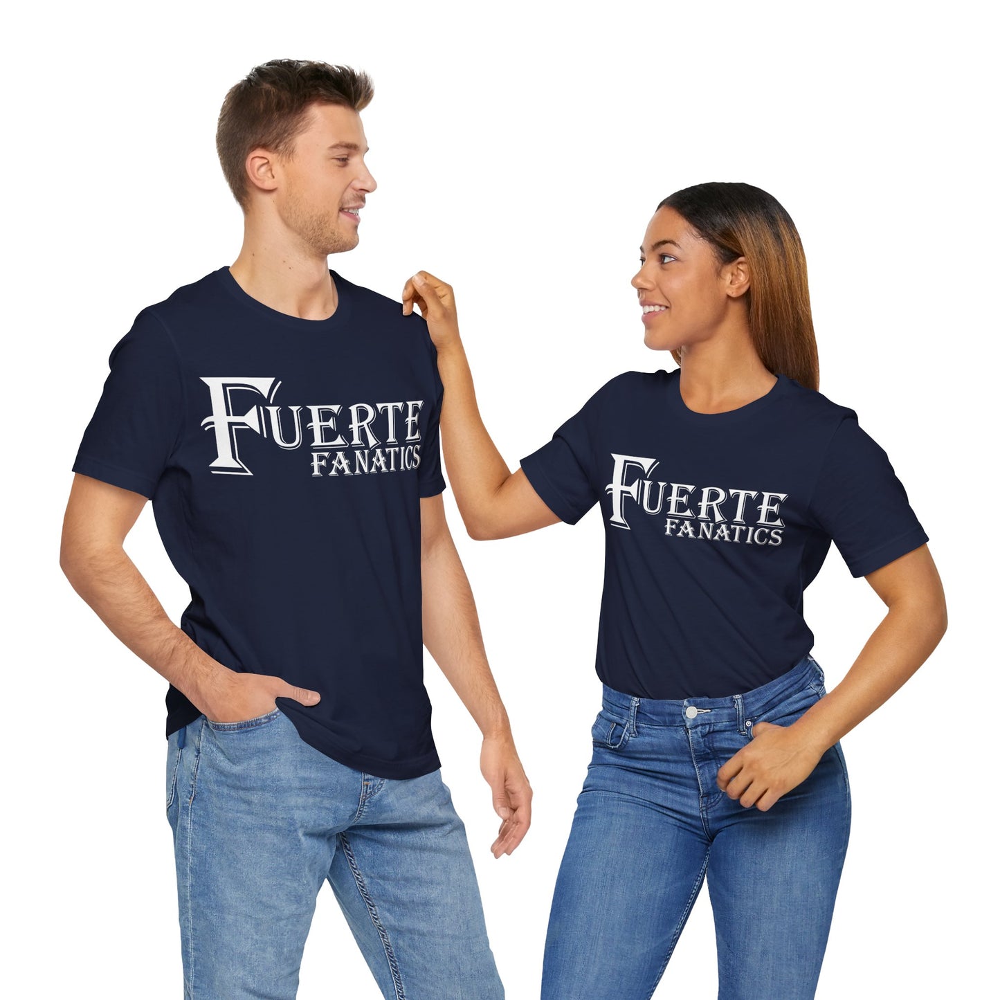 Fuerte Fanatics Short Sleeve Bella+Canvas 3001 T-Shirt with Front Logo