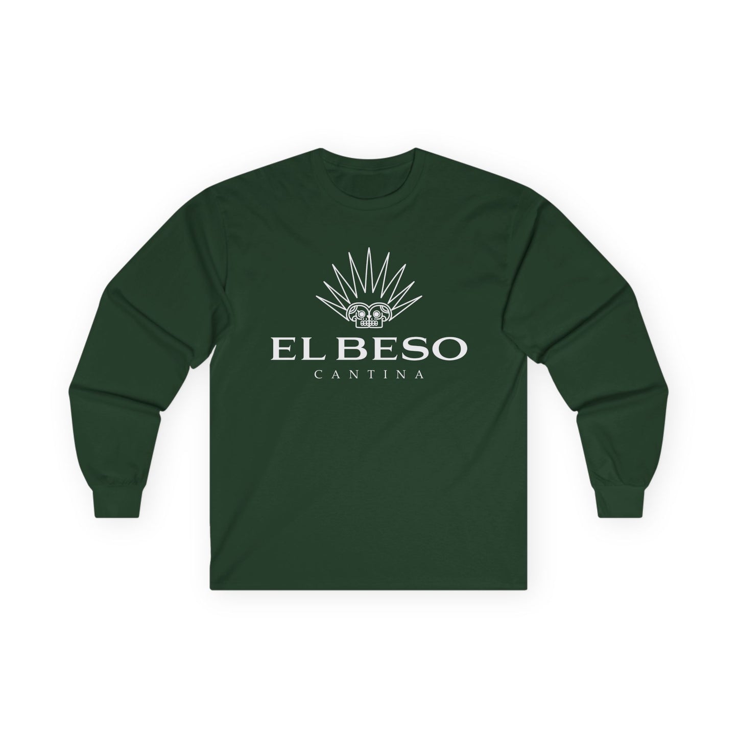 El Beso Cantina Long Sleeve Gildan 2400 T-Shirt with Front Logo