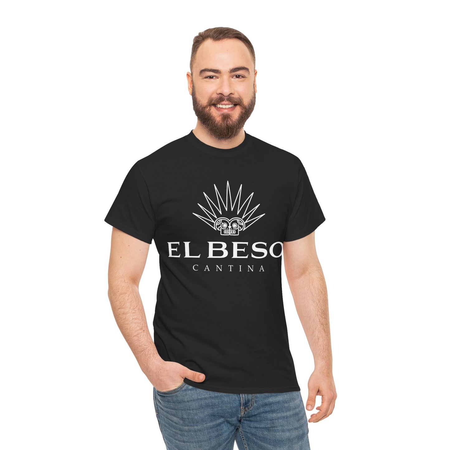 El Beso Cantina Short Sleeve Gildan 5000 T-Shirt with Front Logo