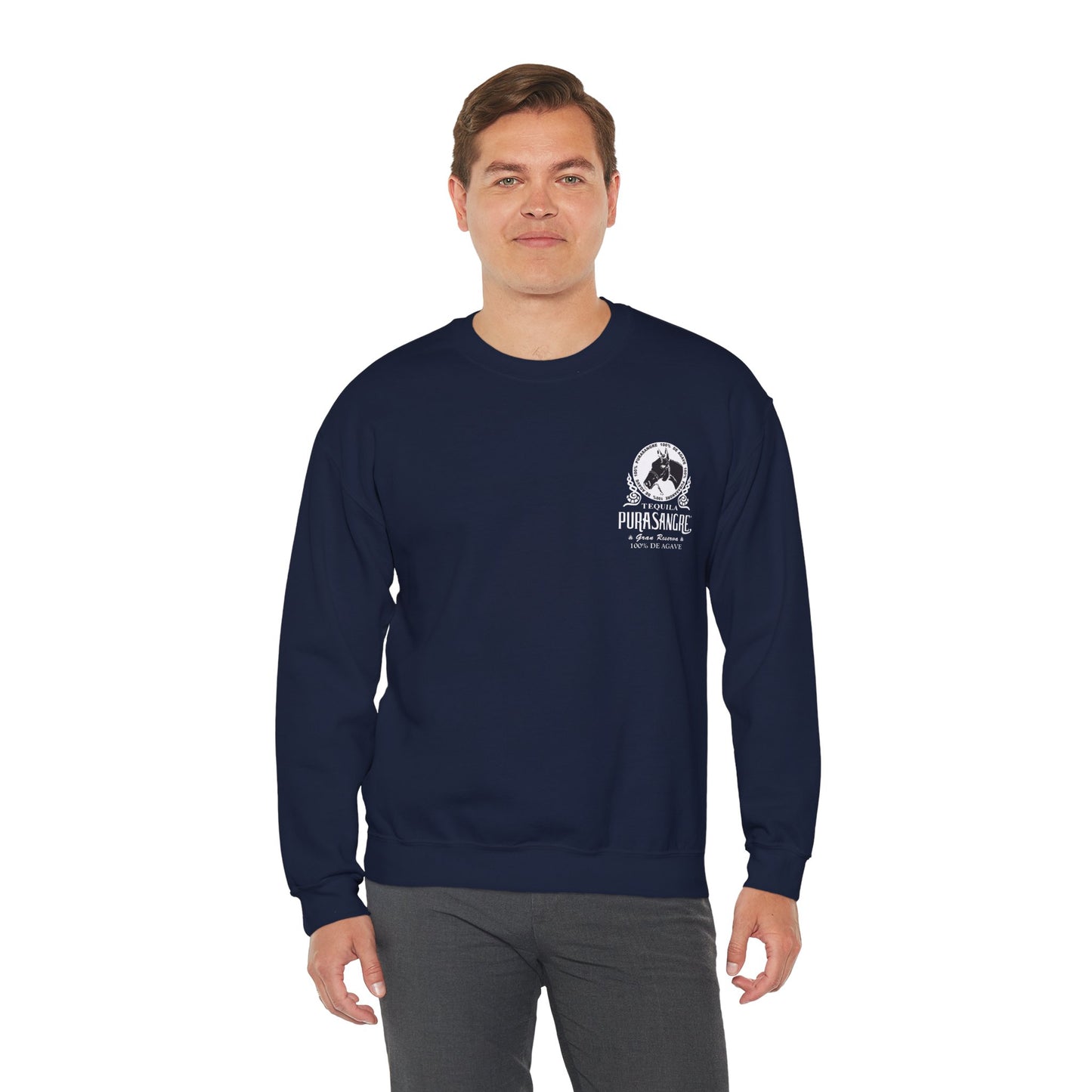 Purasangre Tequila Gilden 18000 Crewneck Sweatshirt with Front and Back Logo