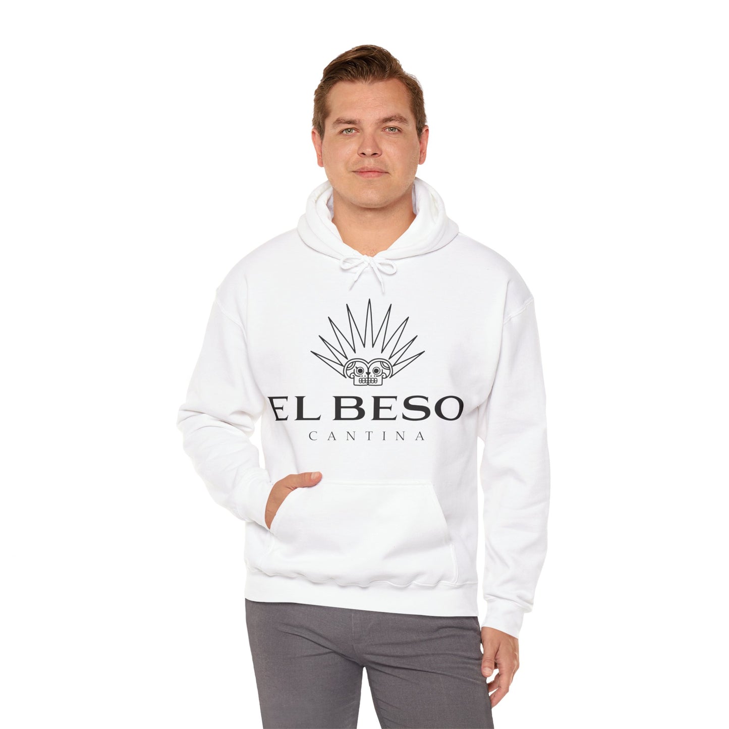 El Beso Cantina Gilden 18500 Hoodie with Front Logo