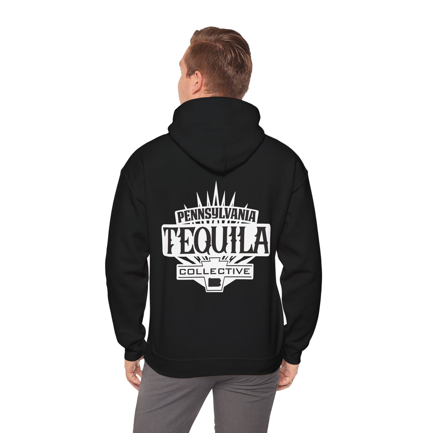 Pennsylvania Tequila Collective Gilden 18500 Hoodie with Front and Back Logo