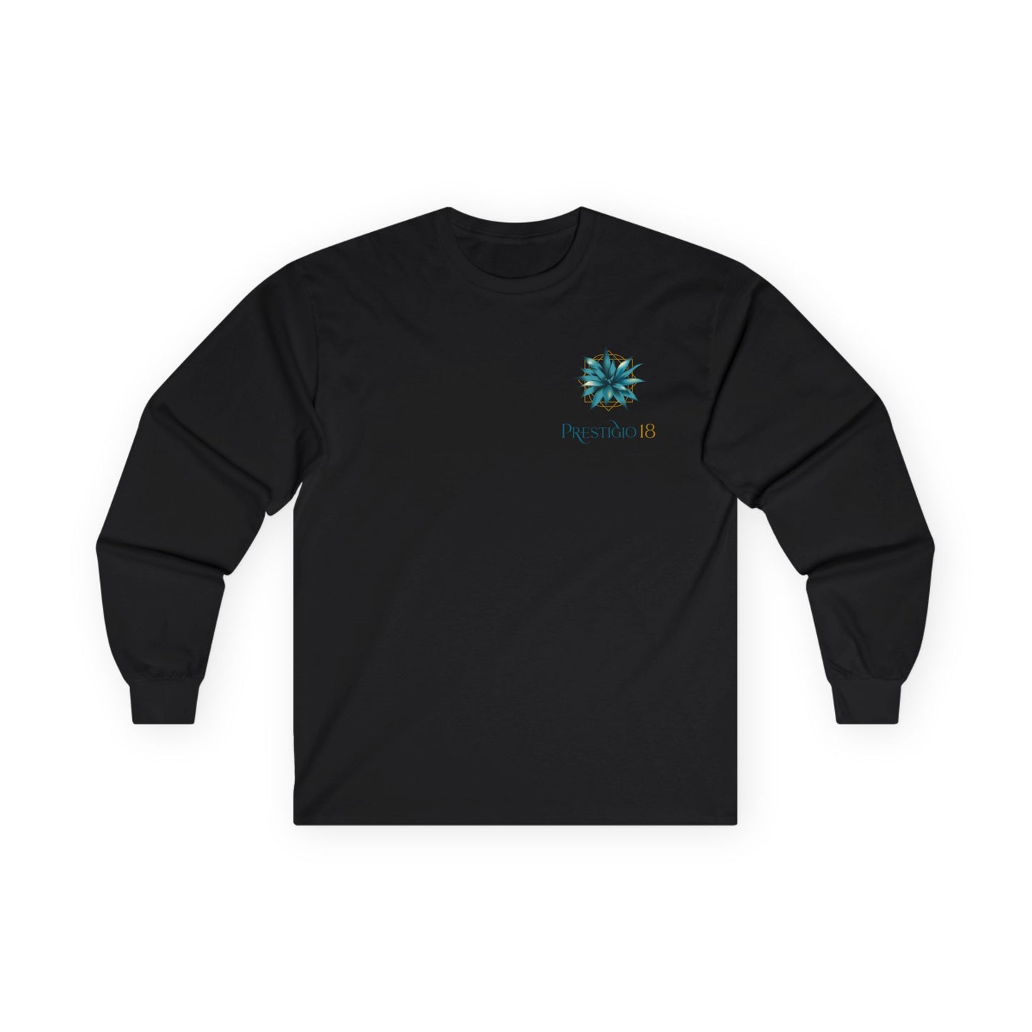 Prestigio 18 Tequila Long Sleeve Gildan 2400 T-Shirt with Front and Back Logo