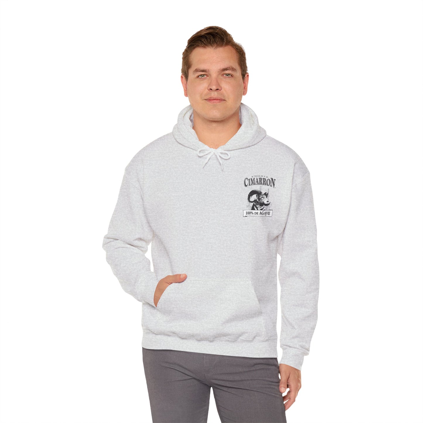 Cimarron Tequila Gilden 18500 Hoodie with Front and Back Logo