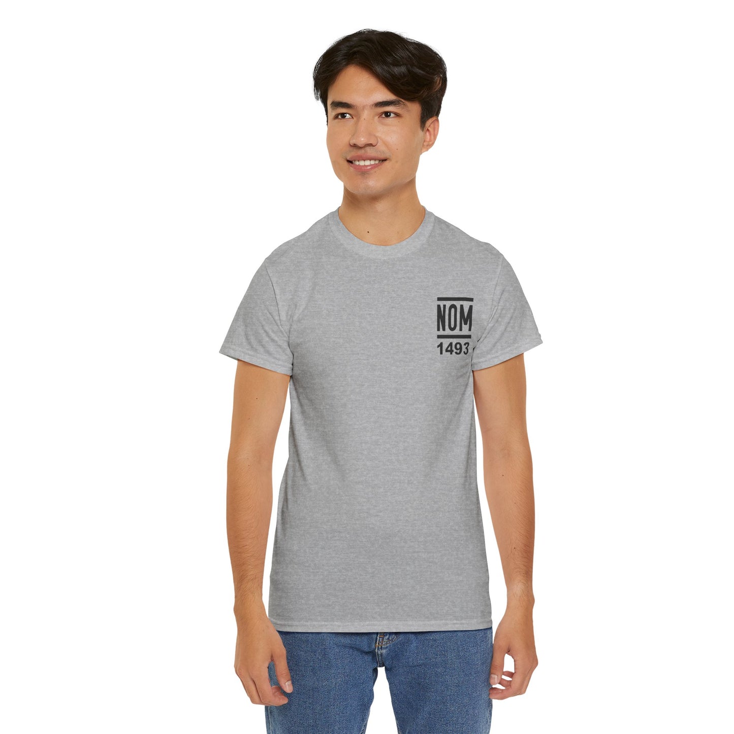 NOM 1493 Short Sleeve Gildan 5000 T-Shirt with Front and Back Logo