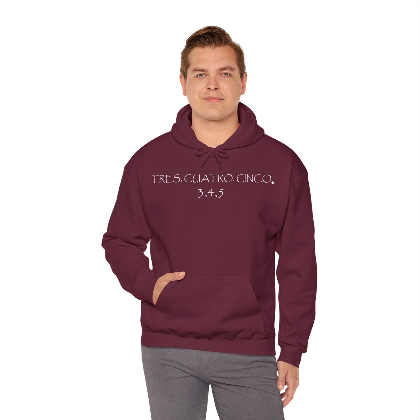 Tres, Cuatro, Cinco Tequila Gilden 18500 Hoodie with Front Logo