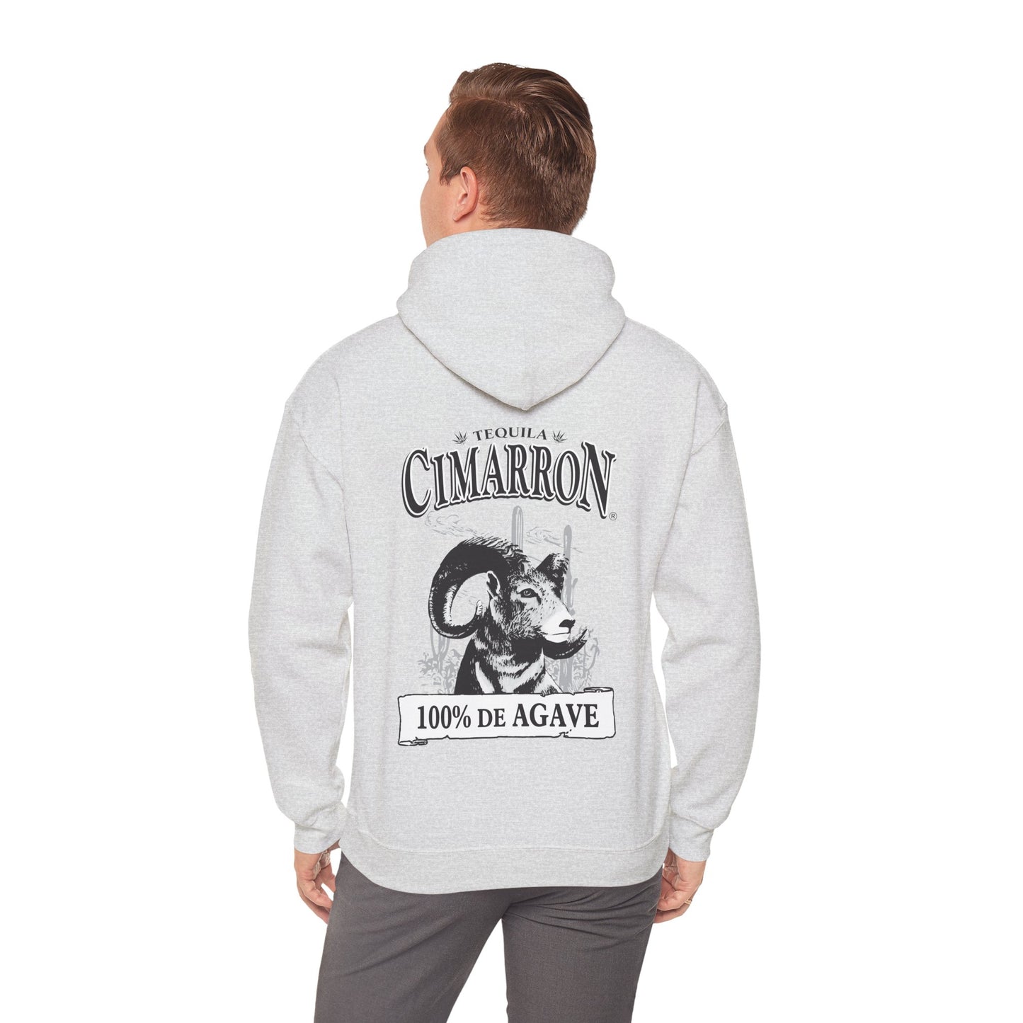 Cimarron Tequila Gilden 18500 Hoodie with Front and Back Logo